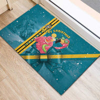 Bahamas Christmas Rubber Doormat Merry Mingo Tropical Vibes - Wonder Print Shop