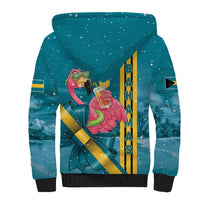 Bahamas Christmas Sherpa Hoodie Merry Mingo Tropical Vibes - Wonder Print Shop