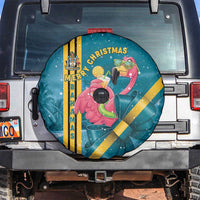 Bahamas Christmas Spare Tire Cover Merry Mingo Tropical Vibes - Wonder Print Shop