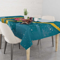 Bahamas Christmas Tablecloth Merry Mingo Tropical Vibes - Wonder Print Shop