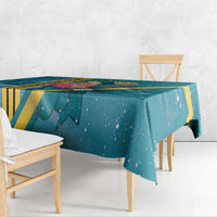 Bahamas Christmas Tablecloth Merry Mingo Tropical Vibes - Wonder Print Shop