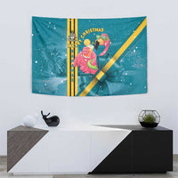 Bahamas Christmas Tapestry Merry Mingo Tropical Vibes - Wonder Print Shop