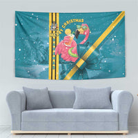 Bahamas Christmas Tapestry Merry Mingo Tropical Vibes - Wonder Print Shop