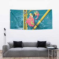Bahamas Christmas Tapestry Merry Mingo Tropical Vibes - Wonder Print Shop