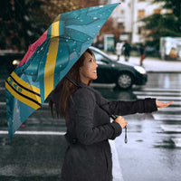 Bahamas Christmas Umbrella Merry Mingo Tropical Vibes - Wonder Print Shop