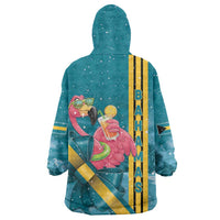 Bahamas Christmas Wearable Blanket Hoodie Merry Mingo Tropical Vibes - Wonder Print Shop