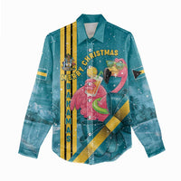 Bahamas Christmas Women Casual Shirt Merry Mingo Tropical Vibes - Wonder Print Shop