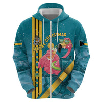 Bahamas Christmas Zip Hoodie Merry Mingo Tropical Vibes - Wonder Print Shop