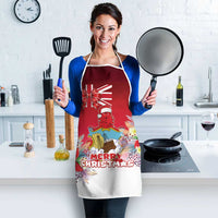 Bermuda Christmas Apron Coquette Bow Xmas Vibe - Wonder Print Shop
