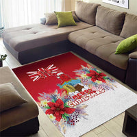 Bermuda Christmas Area Rug Coquette Bow Xmas Vibe - Wonder Print Shop