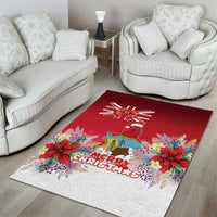 Bermuda Christmas Area Rug Coquette Bow Xmas Vibe - Wonder Print Shop