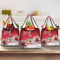 Bermuda Christmas Grocery Bag Coquette Bow Xmas Vibe - Wonder Print Shop
