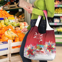 Bermuda Christmas Grocery Bag Coquette Bow Xmas Vibe - Wonder Print Shop