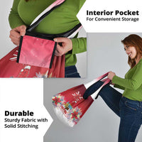 Bermuda Christmas Grocery Bag Coquette Bow Xmas Vibe - Wonder Print Shop