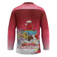 Bermuda Christmas Hockey Jersey Coquette Bow Xmas Vibe - Wonder Print Shop