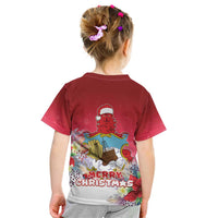 Bermuda Christmas Kid T Shirt Coquette Bow Xmas Vibe - Wonder Print Shop