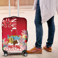 Bermuda Christmas Luggage Cover Coquette Bow Xmas Vibe - Wonder Print Shop
