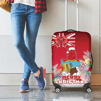 Bermuda Christmas Luggage Cover Coquette Bow Xmas Vibe - Wonder Print Shop