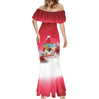Bermuda Christmas Mermaid Dress Coquette Bow Xmas Vibe - Wonder Print Shop