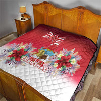 Bermuda Christmas Quilt Coquette Bow Xmas Vibe - Wonder Print Shop