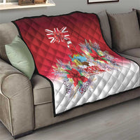 Bermuda Christmas Quilt Coquette Bow Xmas Vibe - Wonder Print Shop