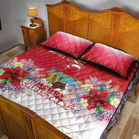 Bermuda Christmas Quilt Bed Set Coquette Bow Xmas Vibe - Wonder Print Shop