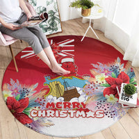 Bermuda Christmas Round Carpet Coquette Bow Xmas Vibe - Wonder Print Shop