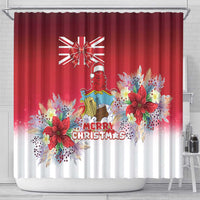 Bermuda Christmas Shower Curtain Coquette Bow Xmas Vibe - Wonder Print Shop
