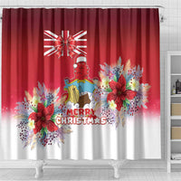 Bermuda Christmas Shower Curtain Coquette Bow Xmas Vibe - Wonder Print Shop
