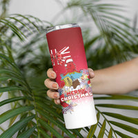 Bermuda Christmas Skinny Tumbler Coquette Bow Xmas Vibe - Wonder Print Shop