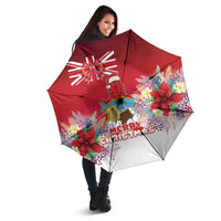 Bermuda Christmas Umbrella Coquette Bow Xmas Vibe - Wonder Print Shop
