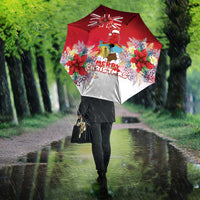 Bermuda Christmas Umbrella Coquette Bow Xmas Vibe - Wonder Print Shop