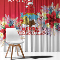 Bermuda Christmas Window Curtain Coquette Bow Xmas Vibe - Wonder Print Shop