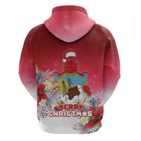 Bermuda Christmas Zip Hoodie Coquette Bow Xmas Vibe - Wonder Print Shop