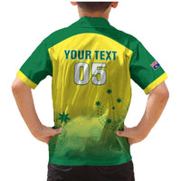 Custom Australia Cricket Family Matching Mermaid Dress and Hawaiian Shirt Go Champions Aussies LT05 - Wonder Print Shop