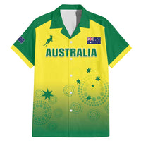 Custom Australia Cricket Family Matching Mermaid Dress and Hawaiian Shirt Go Champions Aussies LT05 - Wonder Print Shop