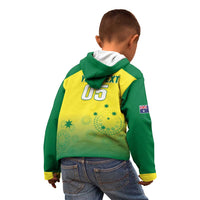 Custom Australia Cricket Kid Hoodie Go Champions Aussies LT05 - Wonder Print Shop