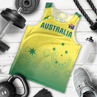 Custom Australia Cricket Men Tank Top Go Champions Aussies LT05 - Wonder Print Shop