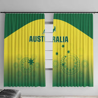 Custom Australia Cricket Window Curtain Go Champions Aussies LT05 - Wonder Print Shop