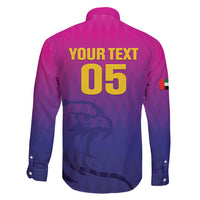 Custom United Arab Emirates Cricket Family Matching Long Sleeve Bodycon Dress and Hawaiian Shirt Go Champions Sporty Style LT05 - Wonder Print Shop