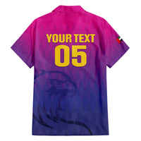 Custom United Arab Emirates Cricket Family Matching Off The Shoulder Long Sleeve Dress and Hawaiian Shirt Go Champions Sporty Style LT05 - Wonder Print Shop