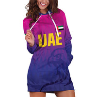 Custom United Arab Emirates Cricket Hoodie Dress Go Champions Sporty Style LT05 - Wonder Print Shop