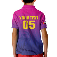Custom United Arab Emirates Cricket Kid Polo Shirt Go Champions Sporty Style LT05 - Wonder Print Shop