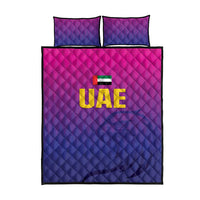 United Arab Emirates Cricket Quilt Bed Set Go Champions Sporty Style LT05 - Wonder Print Shop