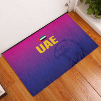 United Arab Emirates Cricket Rubber Doormat Go Champions Sporty Style LT05 - Wonder Print Shop