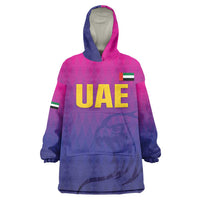 Custom United Arab Emirates Cricket Wearable Blanket Hoodie Go Champions Sporty Style LT05 - Wonder Print Shop
