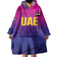 Custom United Arab Emirates Cricket Wearable Blanket Hoodie Go Champions Sporty Style LT05 - Wonder Print Shop
