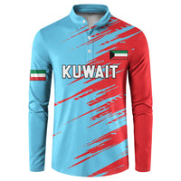 Custom Kuwait Cricket Button Sweatshirt Unique Style LT05 - Wonder Print Shop