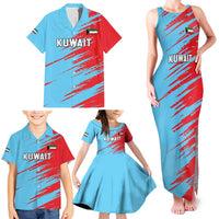 Custom Kuwait Cricket Family Matching Tank Maxi Dress and Hawaiian Shirt Unique Style LT05 - Wonder Print Shop