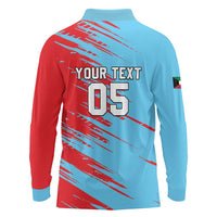 Custom Kuwait Cricket Long Sleeve Polo Shirt Unique Style LT05 - Wonder Print Shop